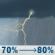 Monday: Patchy fog and showers and thunderstorms. Cloudy, with a high near 71. East wind 5 to 9 mph. Chance of precipitation is 80%. New rainfall amounts between three quarters and one inch possible. Monday: Patchy Fog