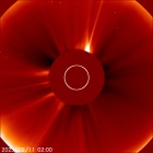Latest LASCO C2 image of the Sun