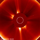 Latest LASCO C2 image of the Sun