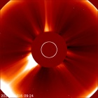 Latest LASCO C2 image of the Sun