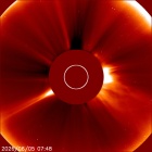 Latest LASCO C2 image of the Sun