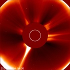 Latest LASCO C2 image of the Sun