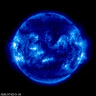 Click for time-lapse image of the sun