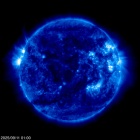 Click for time-lapse image of the sun