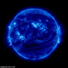 Click for time-lapse image of the sun