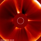 Latest LASCO C2 image of the Sun