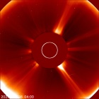 Latest LASCO C2 image of the Sun