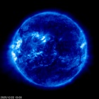 Click for time-lapse image of the sun